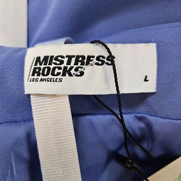 MISTRESS ROCKS LA Wishing Gathered Midi Skirt Purple Large NWT Ruched - Picture 8 of 12